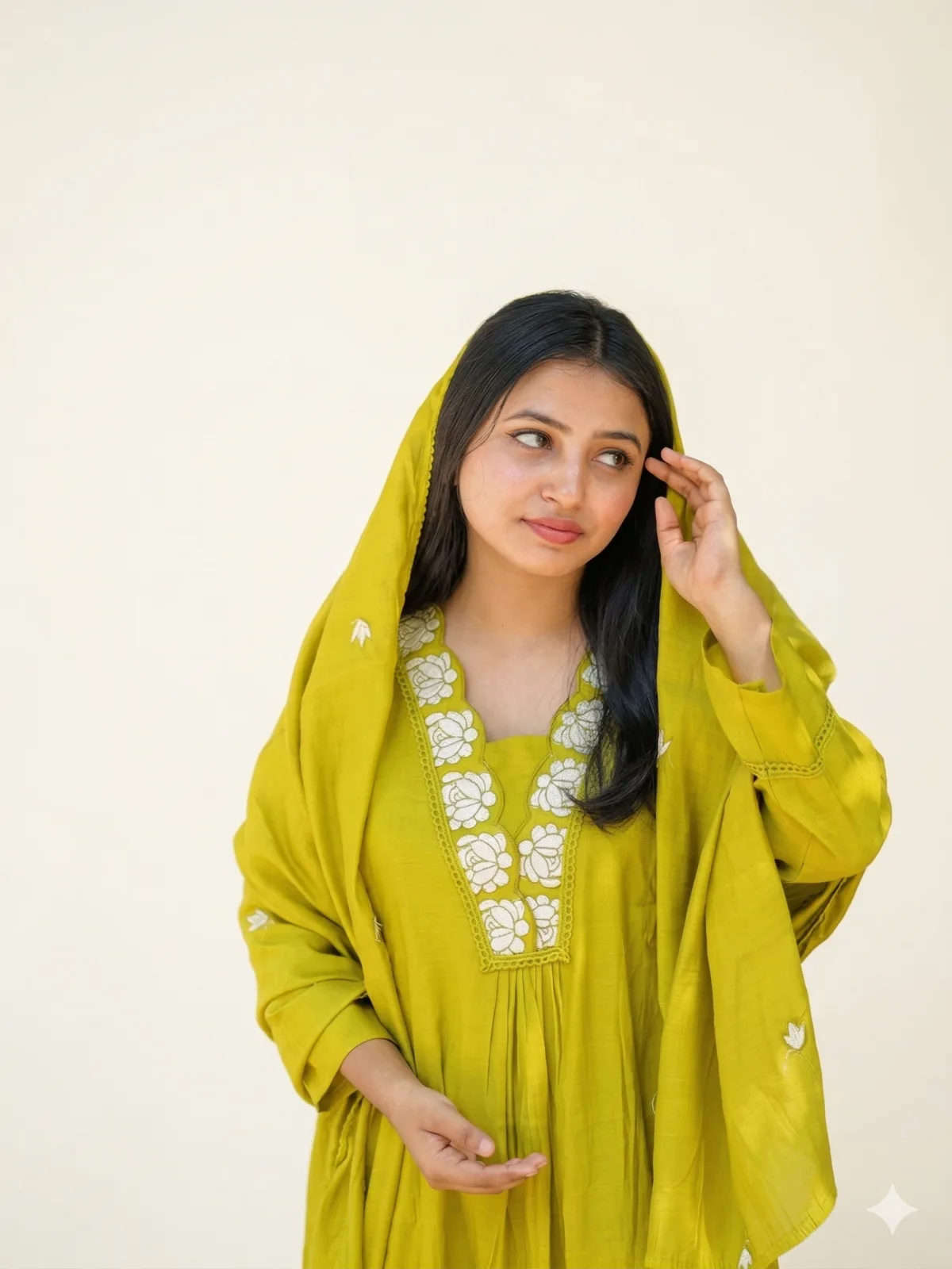 Premium Mul Chanderi Anarkali with Lining